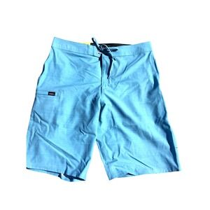 O'Neill Men's Blue Striped Board Shorts Swim Trunks Size 34